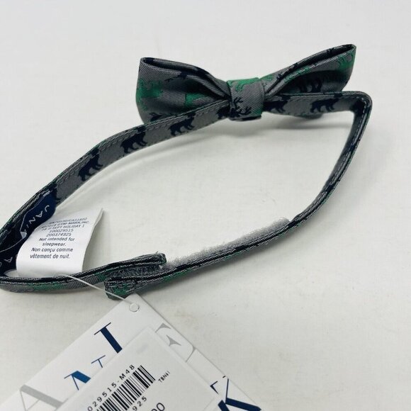 Janie and Jack Baby Boys 0-24 Months Holiday Reindeer Print Adjustable Bowtie - Picture 3 of 6